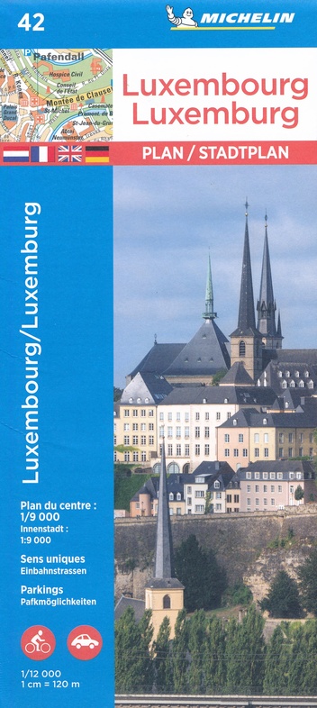 [⚠Déstockage] PLAN DE VILLE DE LUXEMBOURG MICHELIN (PIECE)
