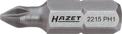 [2215-PH1] HAZET Embout-tournevis (bit) 2215-PH1 ∙ Hexagone massif 1/4 pouce (6,3 mm) ∙ Profil Phillips PH ∙ Taille PH1