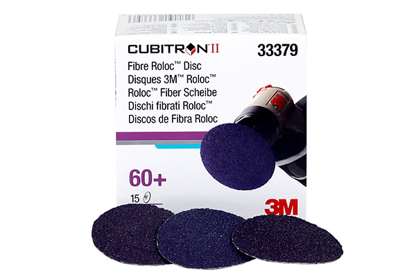 [3M33379] DISQUES ROLOC CUBITRON II MAUVE 50MM P60+ ROUGE (BOITE)