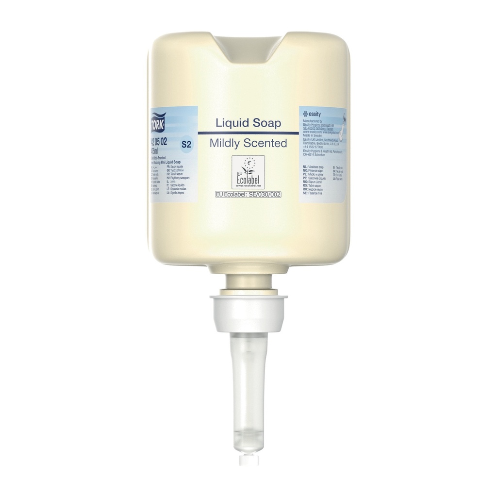420502 Tork Mini Savon Liquide Mains - Senteur douce, 475 ml S2 Premium (8 Unités / Colis) (96 Colis / Palette)