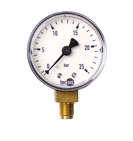[⚠Déstockage] Manomètre 0-25 bar › 50 mm raccord inférieur, pour thermomètre à pression de carburant KRANZLE (PIECE)
