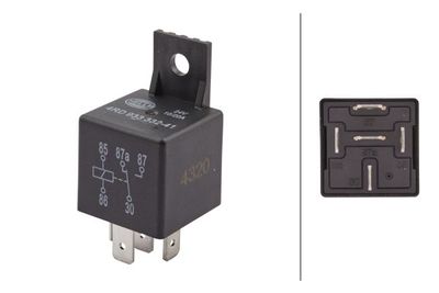 [⚠Déstockage] RELAIS 24V 10-20A 5 POLES|AVEC SUPPORT (PIECE)