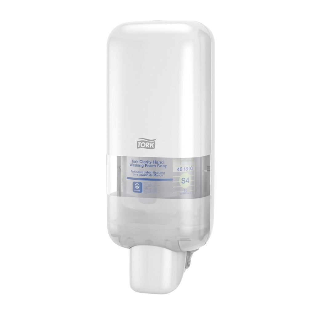 [564500] Distributeur de savon et désinfectant Tork blanc S4