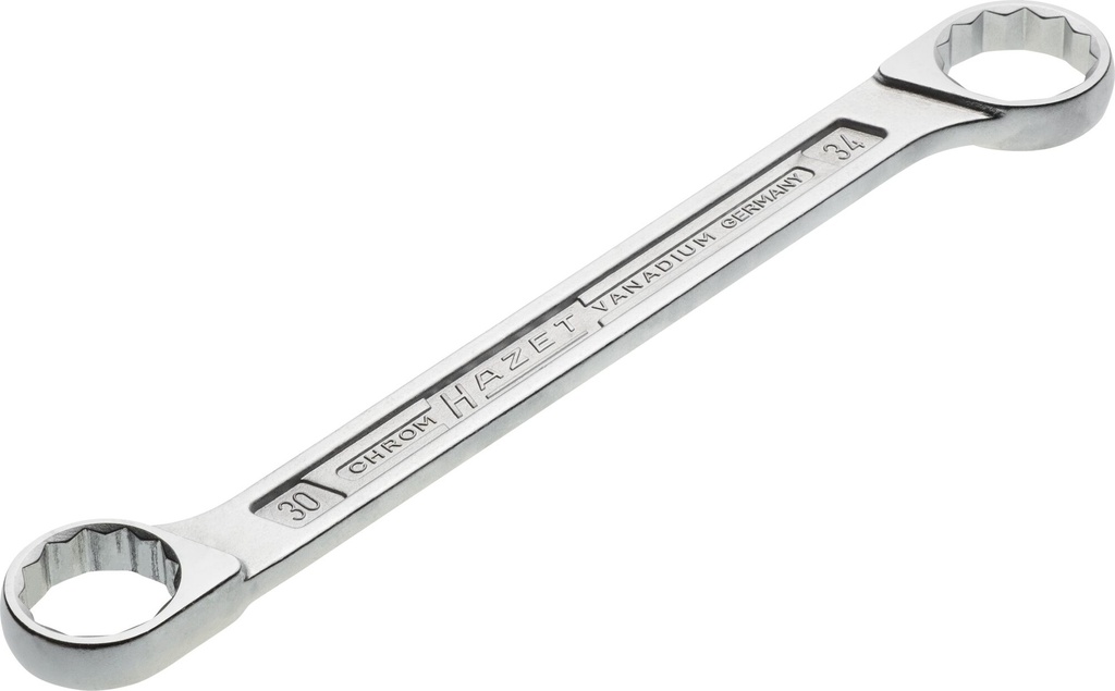 [610N-30X34] HAZET Clé polygonale double 610N-30X34 ∙ Profil Traction à 12 pans extérieurs ∙ Taille 30 x 34 mm