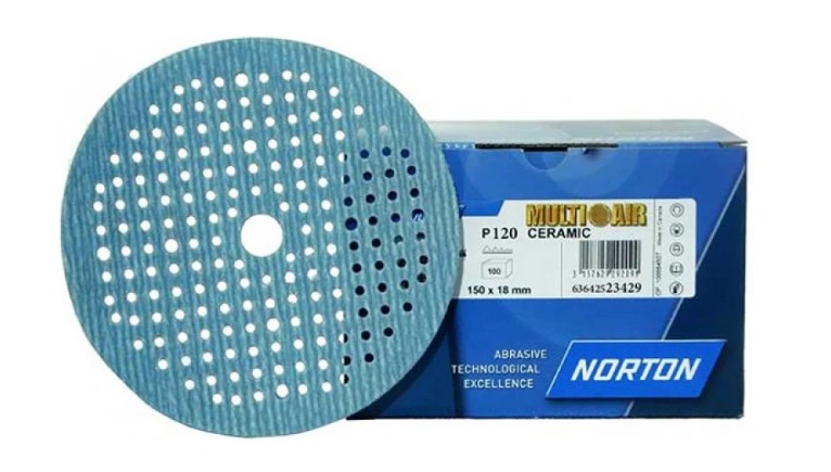 [63642523429] DISQUE CERAMIC P120 DIAM.150 NORTON (BOITE)