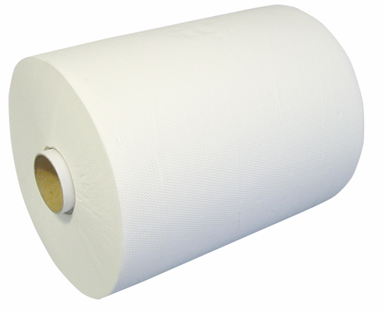 6 ROULEAUX D'ESSUYAGE BLANC 2 PLIS 150M ECOLINE (CARTON)