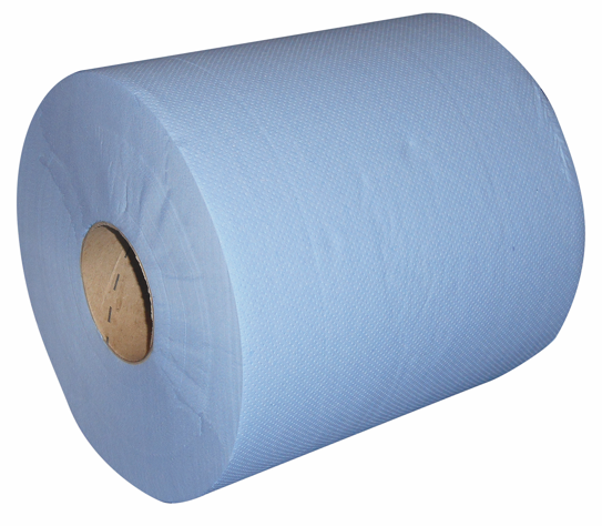 [6R822PA] 6 ROULEAUX ESSUIE-MAINS 450 COUPONS BLEU (PAQUET) D128 (distributeur 905002-3) 6D128