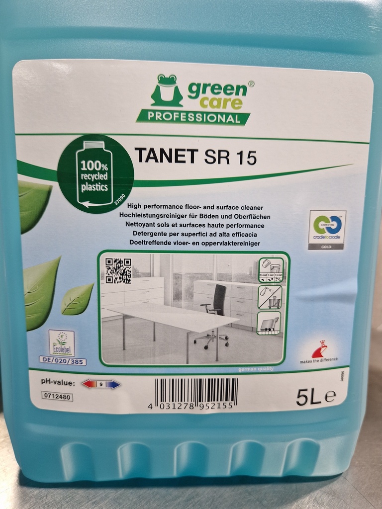 [712480V] 712480 NETTOYANT SOL TANET SR15 BIDON DE 5 LITRES (BIDON)