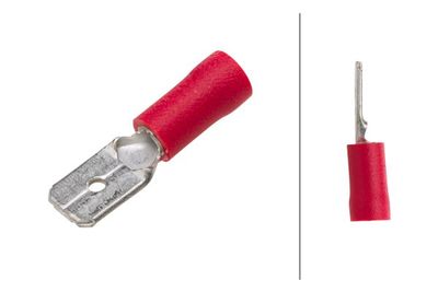 [8KW702796003] [⚠Déstockage] COSSE PLATE MALE 6.3X0.8 ROUGE (PIECE)