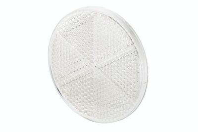 [8RA002014291] [⚠Déstockage] CATADIOPTRE RONDE BLANC 60MM|AUTOCOLANT (PIECE)