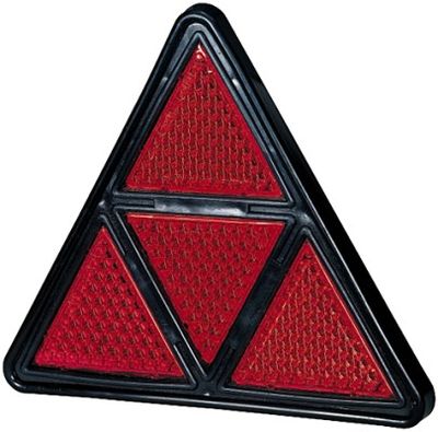 [⚠Déstockage] CATADIOPTRE TRIANGLE ROUGE 185MM|AVEC 2 VIS M5 (PIECE)