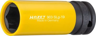 HAZET - Douille à chocs ∙ 6 pans ∙ taille 19 mm ∙ longueur : 85 mm