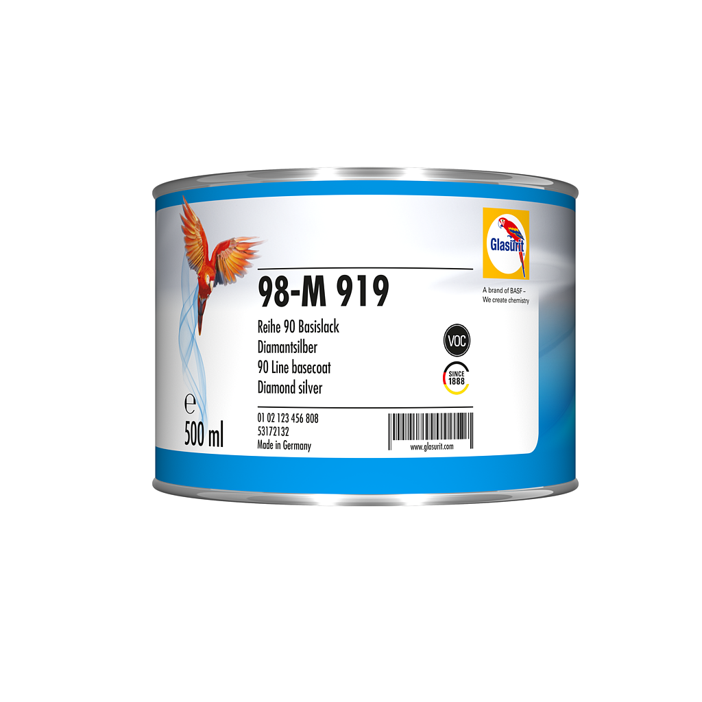 [98M9190.5] GLASURIT - TEINTE BASE L90 DIAMANTSILBER GR.4 (BIDON)