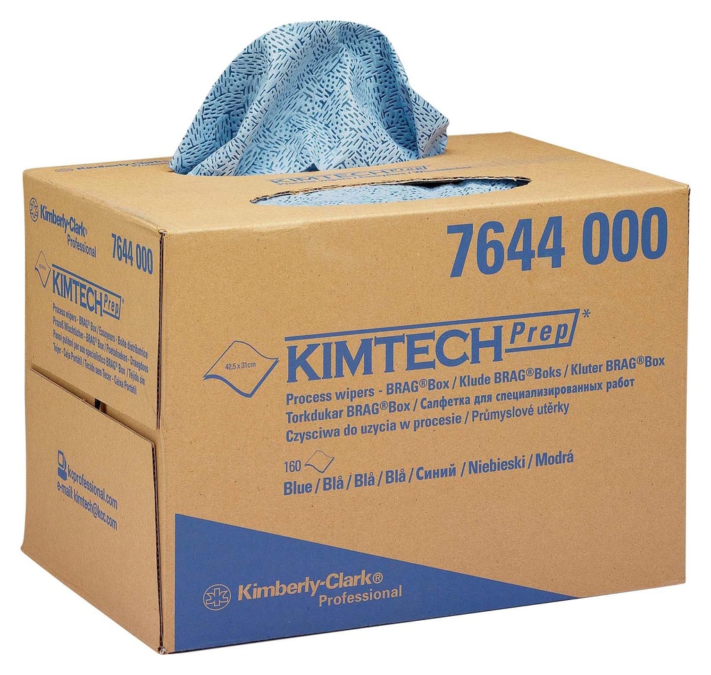 CHIFFONS KIMTECH BLEU 160PCS PREP (BOITE)