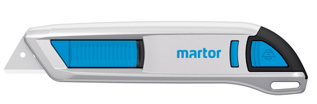 MARTOR Couteau de sécurité SECUNORM 500 avec LAME TRAPÉZOÏDALE 65232 | 1 pc 17 mm profondeur de coupe 1 en carton individuel