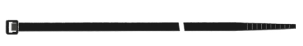 COLLIER DE SERRAGE 280MM X 4.5MM NOIR 100 PIECES (SACHET)