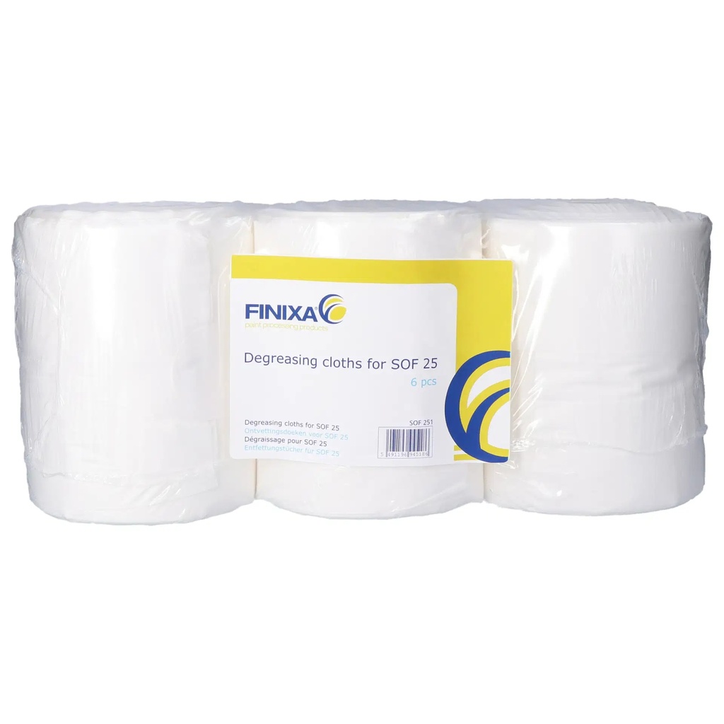 [SOF-251] Chiffons de dégraissage  finixa sof 25 paquet de 6 rlx (PAQUET)