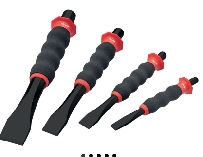 [V6220/4] VIGOR Jeu de burins plats ∙ V6220/4 ∙ 4 pièces ∙ Nombre d'outils : 4