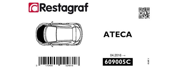 [A609005C] Fasteners kit for bonnet ATECA (575) All versions 04.2016 →