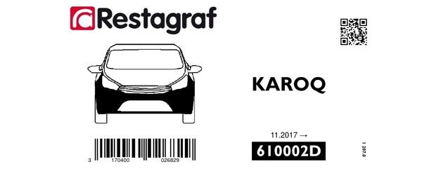 [A610002D] Fasteners kit for front bumper KAROQ 11.2017 →