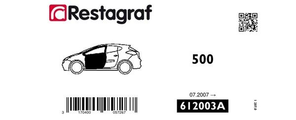 [A612003A] Fasteners kit for doors 500 (3P-83 -4S) 07.2007 →