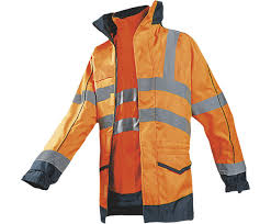 Parka étanche haute visibilité Orange Fluo/Marine Anfield SIOEN