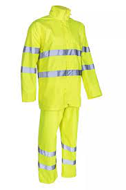 ENSEMBLE DE PLUIE HV JAUNE FLUO KAWA