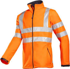 Veste softshell haute visibilité Orange Fluo Genova SIOEN