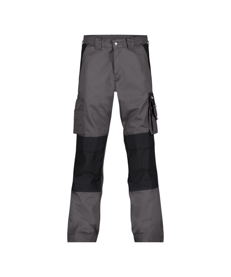 200426 DASSY® Boston Pantalon de travail poches genoux bicolore STANDARD GRIS CIMENT/NOIR +/- 300 g/m²