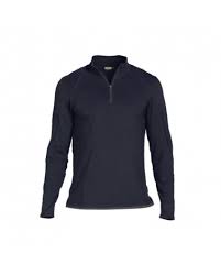 710012 DASSY® Sonic T-shirt manches longues BLEU NUIT/GRIS ANTHRACITE +/- 220 g/m²