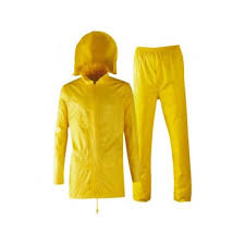 [VPLARMORJ-M] VESTE + PANTALON DE PLUIE JAUNE (M)