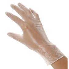 [GD09-S] GANTS VINYLE BLANCS NON POUDRES|(BOITE DE 100 PIECES) (S)