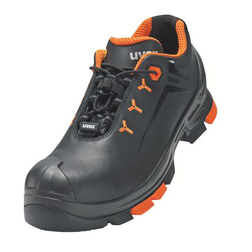 6502.2 - uvex 2 Chaussures basses S3  noir, orange Largeur 11