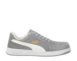 CHAUSSURES SECURITE ICONIC SUEDE GREY LOW  S1PL ESD