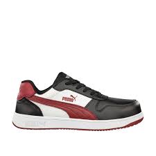 CHAUSSURES SECURITE FRONTCOURT BASSES S3L ESD COLORIS NOIR/BLANC/ROUGE