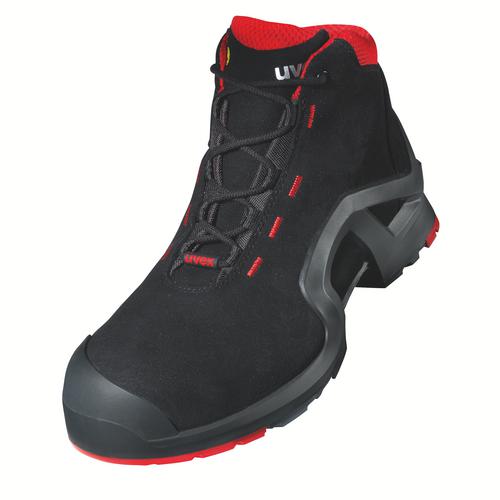 [8517.2.35] 8517.2 - uvex 1 support Chaussure de sécurité S3  noir, rouge Largeur 11 (35)