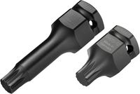 [990S-12/2] HAZET - 3/4″ ∙ 1/2″ ∙ 6 pans extérieurs 24 mm Jeu de douilles mâles à chocs ∙ denture multiple intérieur XZNM12 ∙ Taille M12 ∙ 2 pièces