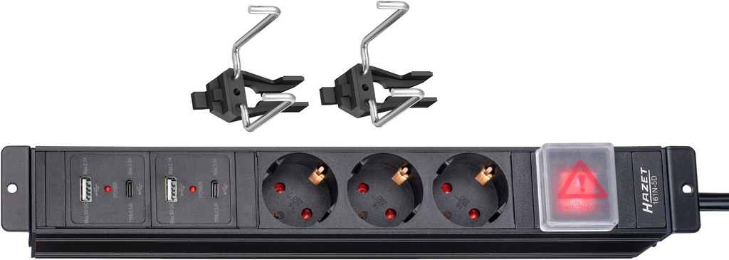 [161N-5D] HAZET - Bloc multiprises ∙ longueur : 325 mm
