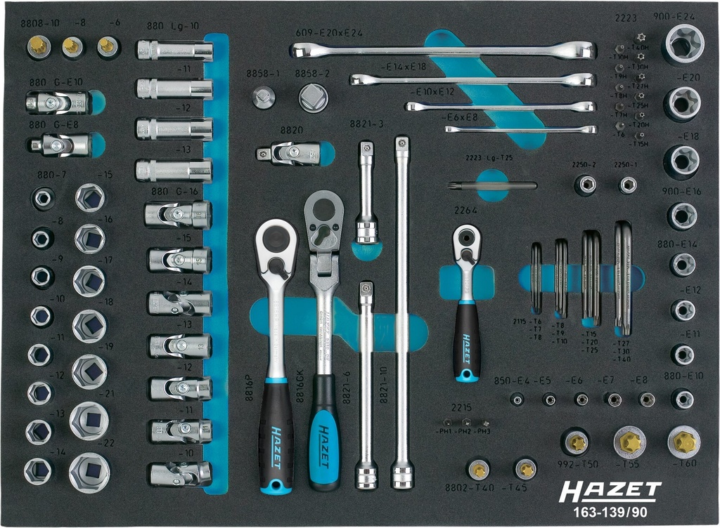 HAZET - Jeu de clés à douilles