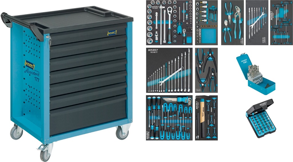 HAZET - Servante d'atelier servante d'atelier Assistent ∙ avec assortiment