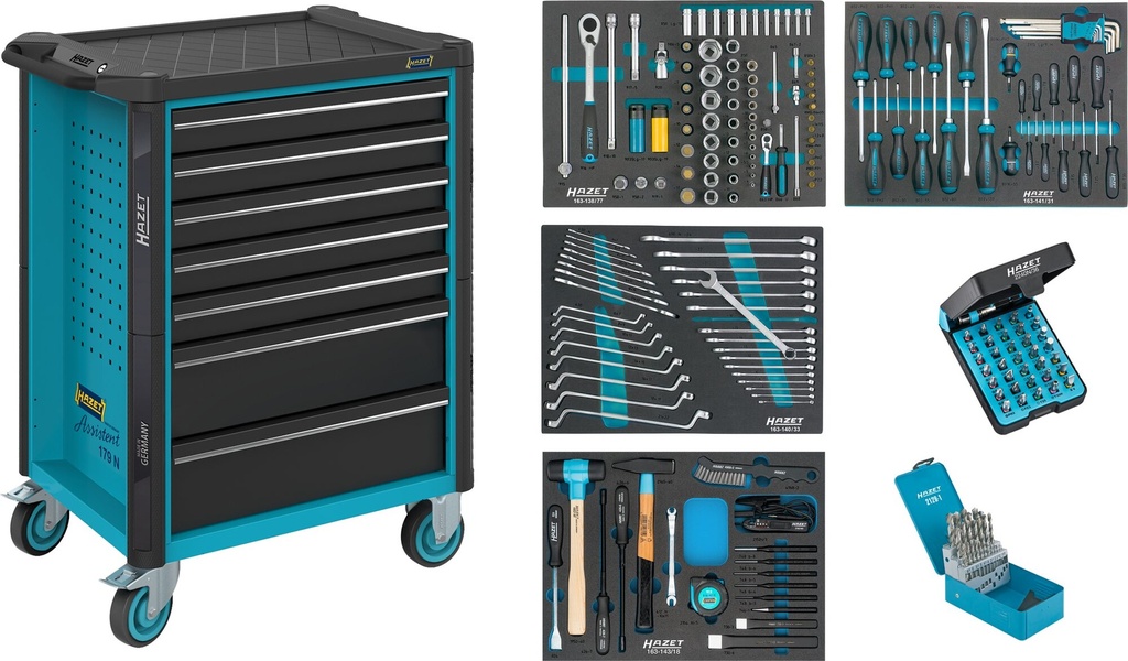 HAZET - Servante d'atelier servante d'atelier Assistent ∙ avec assortiment