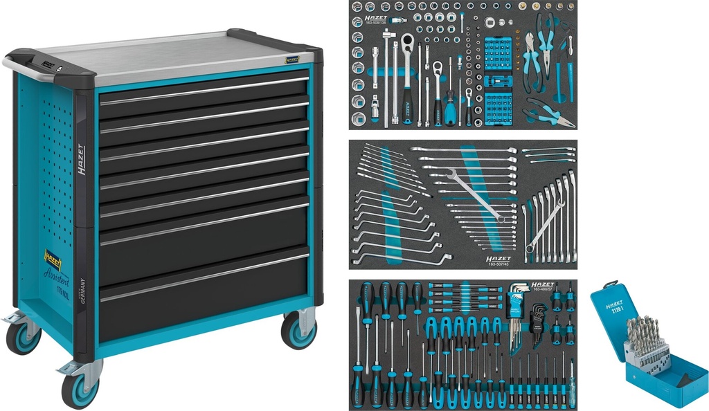 HAZET - Servante d'atelier servante d'atelier Assistent ∙ avec assortiment
