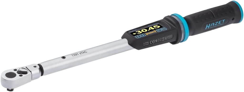 [7291-2STAC] HAZET - Clé dynamométrique à serrage couple et angle ∙ électronique ∙ SmartTAC SYSTÈME 7000 sTAC ∙ 1 – 1000 Nm