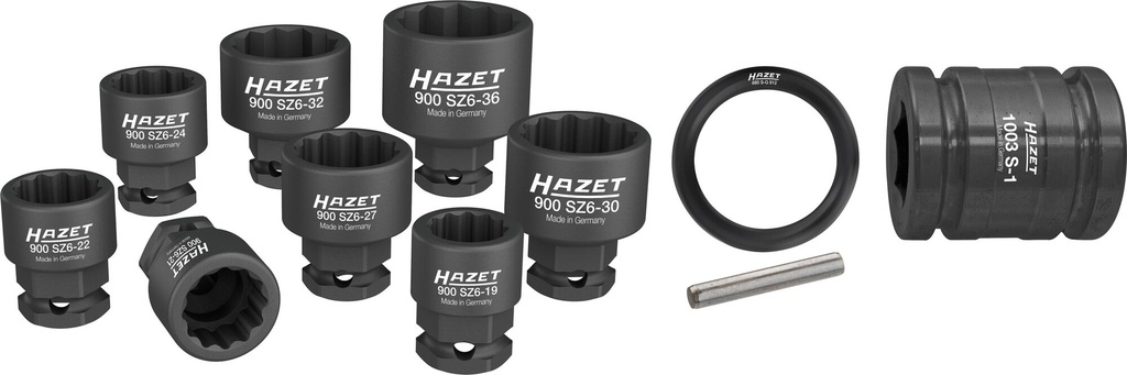 HAZET - Jeu de clés à douilles à chocs ∙ 12 pans