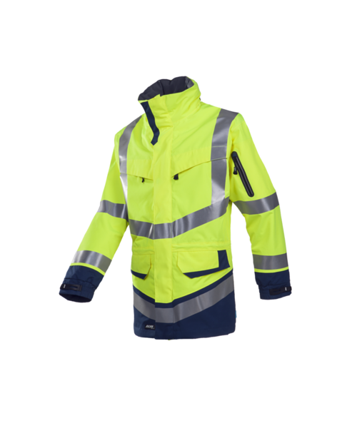 Parka étanche haute visibilité Jaune Fluo/Marine Windsor SIOEN