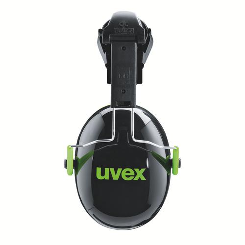 [2600.201] 2600201 - Coquilles antibruit uvex K-Series  noir, vert SNR 27 dB Pointures S, M, L