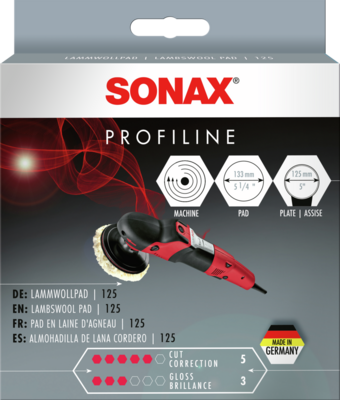 [04931410SONAX] SONAX 04931410 PROFILINE Pad en laine 125