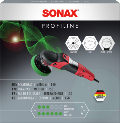 SONAX 04985410 Pad de polissage medium 150