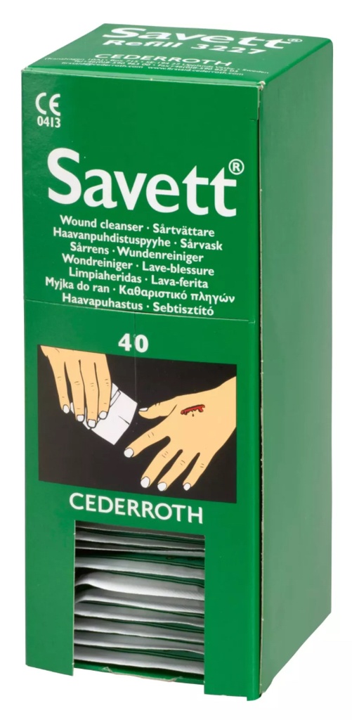 [075014WE] WUNDREINIGUNGSTUECHER NACHFUELLPACKUNG 40 Stk (BOITE)