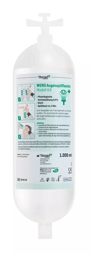 [⚠Déstockage] AUGENSPUELFLASCHE A8 GEPUFFERTE LÖSUNG 2X 1000ML (JEU)